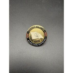 Rhode Island Election Official Pin 2006 Enamel Political Lapel Badge
